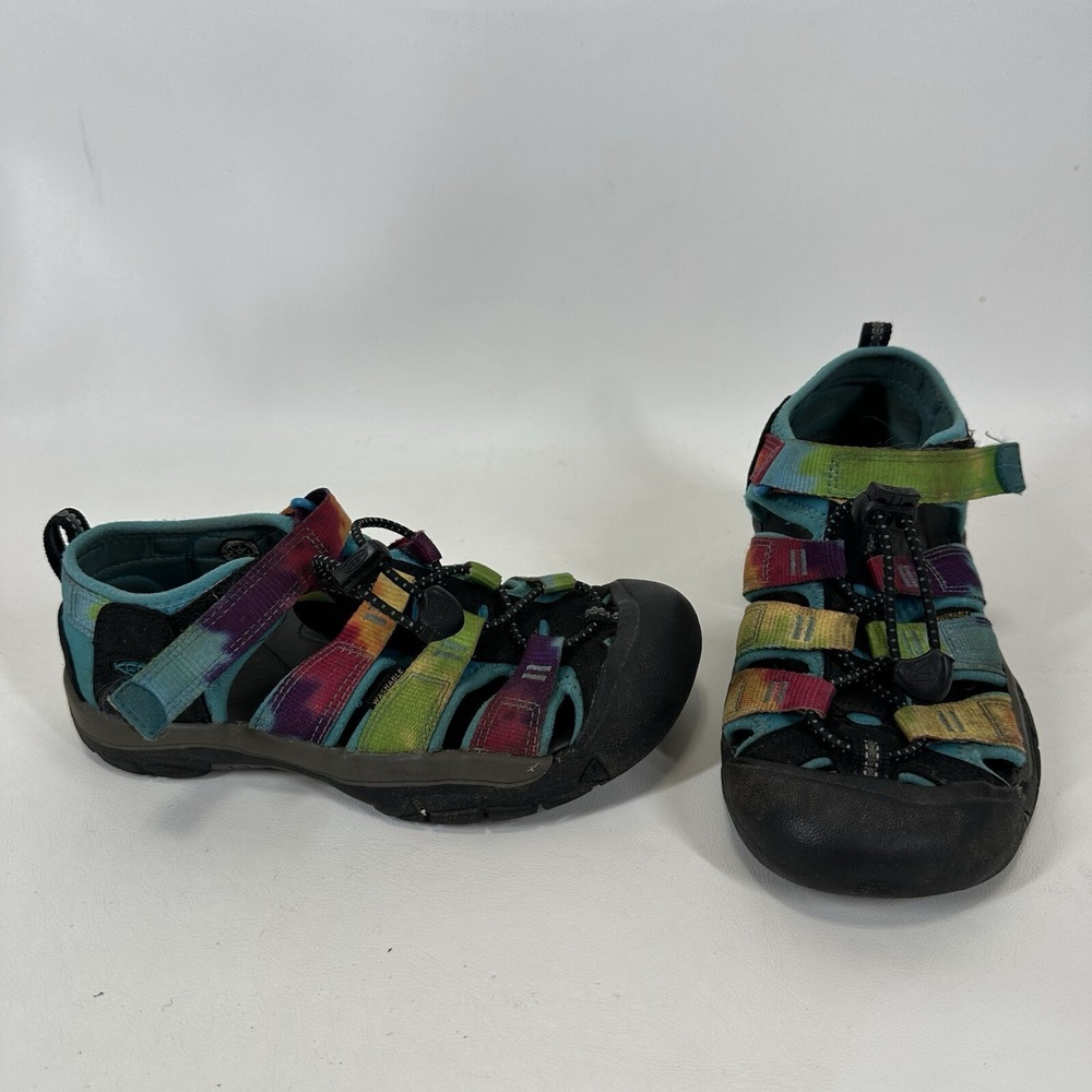 KEEN Newport H2 Rainbow Tie Dye Sandal Big Kid Size 2 Water Hiking Sport Shoes
